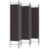 6-Panel Brown Room Divider - Durable & Versatile | Hipomarket