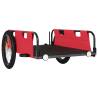 Durable Bike Trailer - Red Oxford Fabric & Iron Construction