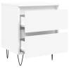 Elegant White Bedside Cabinets - 2 pcs 40x35x50 cm | HiPo Market