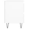 Elegant White Bedside Cabinets - 2 pcs 40x35x50 cm | HiPo Market