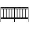 Stylish Black Solid Wood Pine Bed Headboard | Hipomarket UK