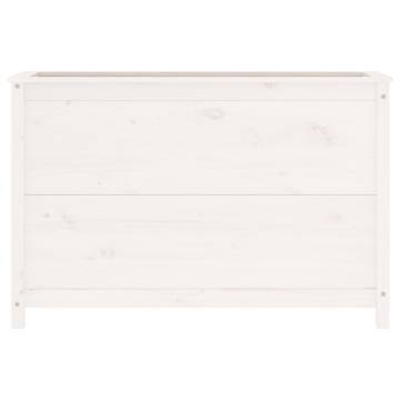 Garden Raised Bed White 119.5x40x78 cm Solid Wood Pine