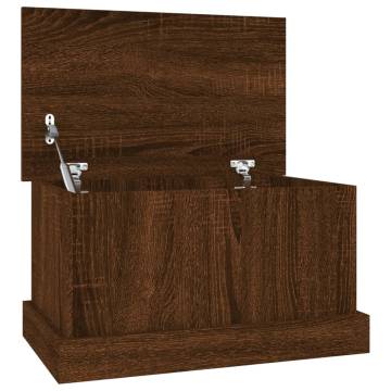 Brown Oak Storage Box - 50x30x28 cm | Durable & Stylish