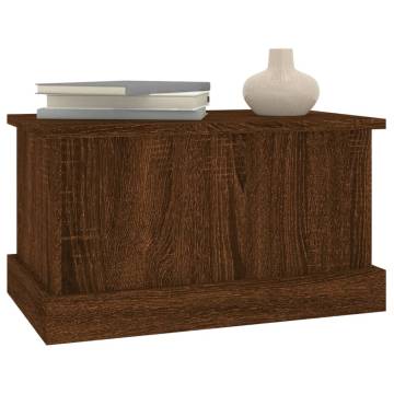 Brown Oak Storage Box - 50x30x28 cm | Durable & Stylish