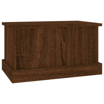 Brown Oak Storage Box - 50x30x28 cm | Durable & Stylish