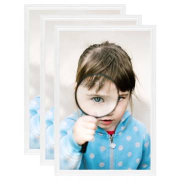 White Photo Frames Collage - 3 pcs 10x15 cm for Tables