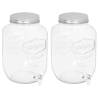 Beverage Dispensers Set - 2 pcs 8050 ml Glass | Hipomarket