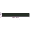 Buy Dark Green Balcony Screen 75x600 cm - Privacy & Style