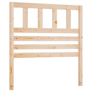 Stylish Solid Wood Pine Bed Headboard - 81x4x100 cm