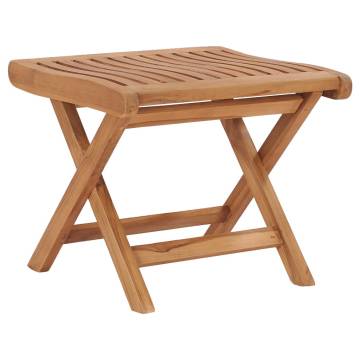 Folding Teak Footrest - Versatile & Durable Garden Furniture