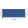 Patio Retractable Side Awning 117x300 cm Blue | HipoMarket