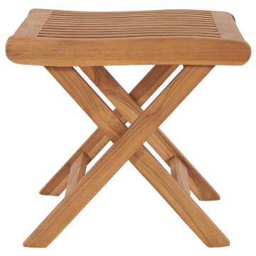 Folding Teak Footrest - Versatile & Durable Garden Furniture