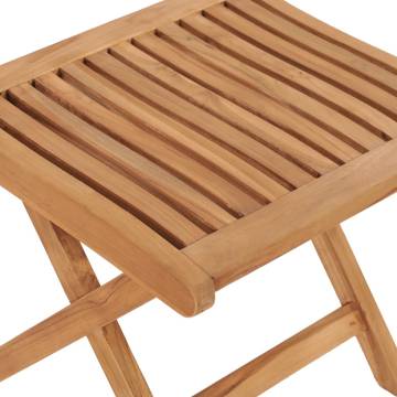 Folding Teak Footrest - Versatile & Durable Garden Furniture