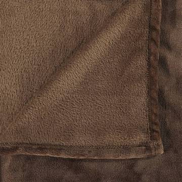 Cocoa Brown Polyester Blanket 130x170 cm - Soft & Stylish