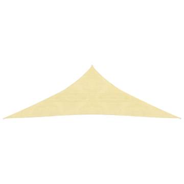 Beige Sunshade Sail 4x4x5.8m - HDPE, UV & Mould Resistant