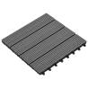 WPC Tiles 30x30cm 11pcs 1m2 Grey - Durable & Easy Installation