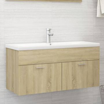 Sink Cabinet Sonoma Oak - Stylish Bathroom Storage | Hipo Market