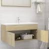 Sink Cabinet Sonoma Oak - Stylish Bathroom Storage | Hipo Market