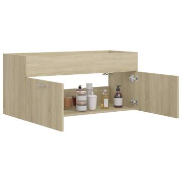 Sink Cabinet Sonoma Oak - Stylish Bathroom Storage | Hipo Market