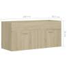 Sink Cabinet Sonoma Oak - Stylish Bathroom Storage | Hipo Market