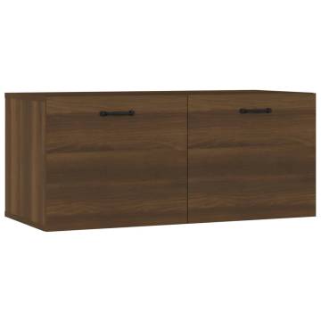 Elegant Brown Oak Wall Cabinet 80x36.5 cm - HipoMarket