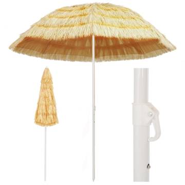 Beach Umbrella Natural 240 cm - Hawaii Style Sunshade