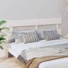 Bed Headboard White 204x3x81 cm Solid Wood Pine Colour white Size 204 x 81 cm Quantity in Package 1 