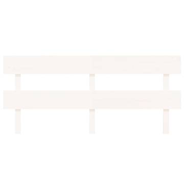 Stylish White Bed Headboard - Solid Pine Wood | HipoMarket