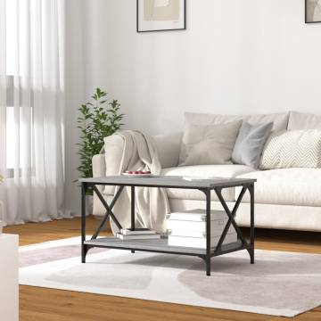 Elegant Grey Sonoma Coffee Table - 80x50x45 cm