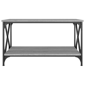 Elegant Grey Sonoma Coffee Table - 80x50x45 cm