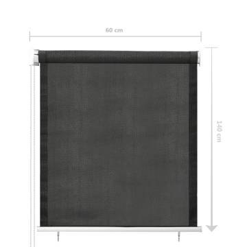 Outdoor Roller Blind 60x140 cm Anthracite | Hipomarket