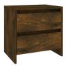 Elegant Smoked Oak Bedside Cabinets - 2 pcs | HipoMarket