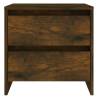 Elegant Smoked Oak Bedside Cabinets - 2 pcs | HipoMarket