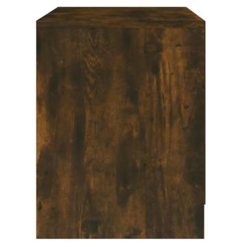 Elegant Smoked Oak Bedside Cabinets - 2 pcs | HipoMarket