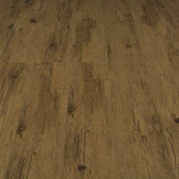 Self-adhesive PVC Flooring Planks - Natural Brown, 4.46 m²