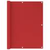 Balcony Screen Red 120x400 cm HDPE Colour red Size 120 x 400 cm Quantity in Package 1 