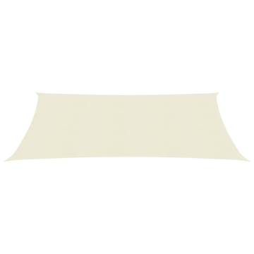 HDPE Sunshade Sail 2.5x4.5m Cream - Perfect for Outdoor Spaces