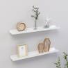 Wall Shelves 2 pcs High Gloss White 60x9x3 cm Colour high gloss white Size 60 x 9 x 3 cm Quantity in Package 2 Number of Pieces 1 