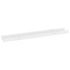 High Gloss White Wall Shelves - 2 Pcs | HipoMarket