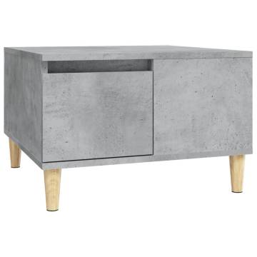 Elegant Concrete Grey Coffee Table - 55x55x36.5 cm