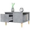 Elegant Concrete Grey Coffee Table - 55x55x36.5 cm