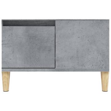 Elegant Concrete Grey Coffee Table - 55x55x36.5 cm