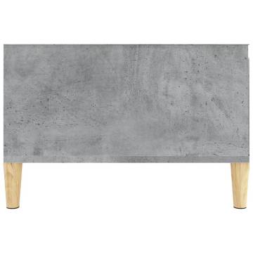 Elegant Concrete Grey Coffee Table - 55x55x36.5 cm