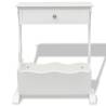 Elegant Melrose White Magazine Rack - Hipomarket UK