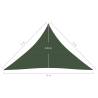 Sunshade Sail 160 g/m² Dark Green - 5x5x6 m HDPE