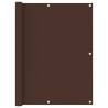 Balcony Screen Brown 120x600 cm Oxford Fabric Colour brown Size 120 x 600 cm Quantity in Package 1 