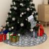 Luxury Christmas Tree Skirt with Sock Grey 122 cm Fabric Colour grey Size 122 cm Quantity in Package 1 