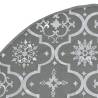 Luxury Grey Christmas Tree Skirt with Sock - 122 cm