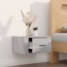 Wall-mounted Bedside Cabinet Grey Sonoma - Stylish & Practical