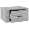 Wall-mounted Bedside Cabinet Grey Sonoma - Stylish & Practical